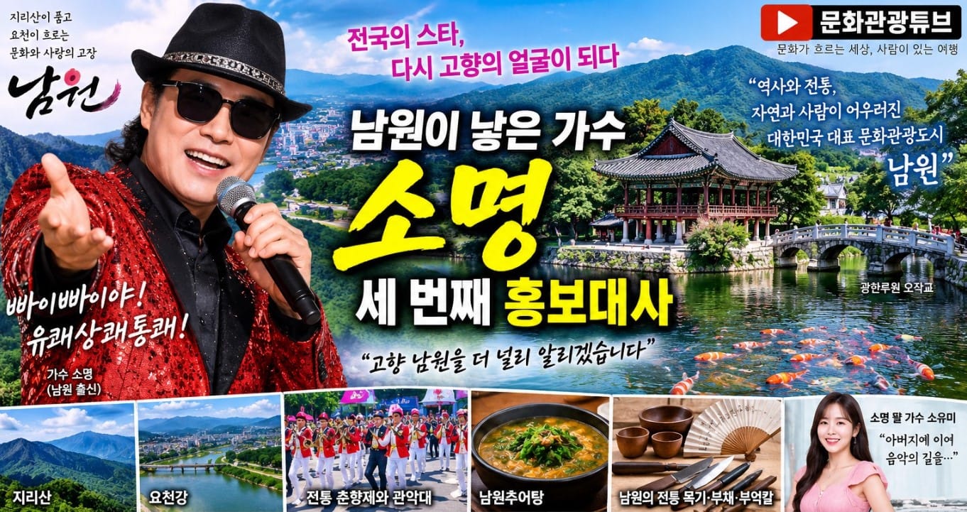 「남원이 낳은 가수 소명｜세 번째 홍보대사, 다시 고향의 얼굴이 되다」
